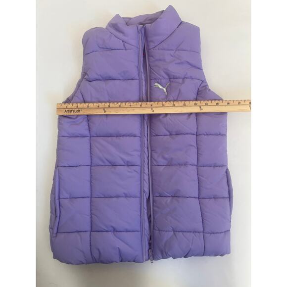 PUMA PUFFER VEST GIRLS YOUTH LAVENDER PURPLE SIZE MED 10/12 NWT - Picture 12 of 12